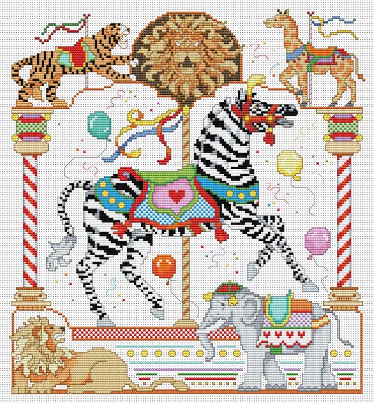 A Whirlwind September Carousel Horse